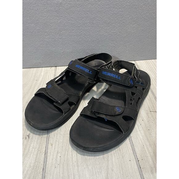 Mens Merrell Cedrus Convertible Fisherman Black Strap Sandals J289823C Size 13 - Picture 1 of 5